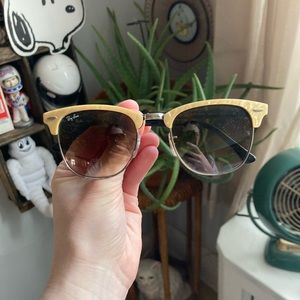 RAY BAN Clubmaster Cream Pearl Sunglasses | Make an offer!